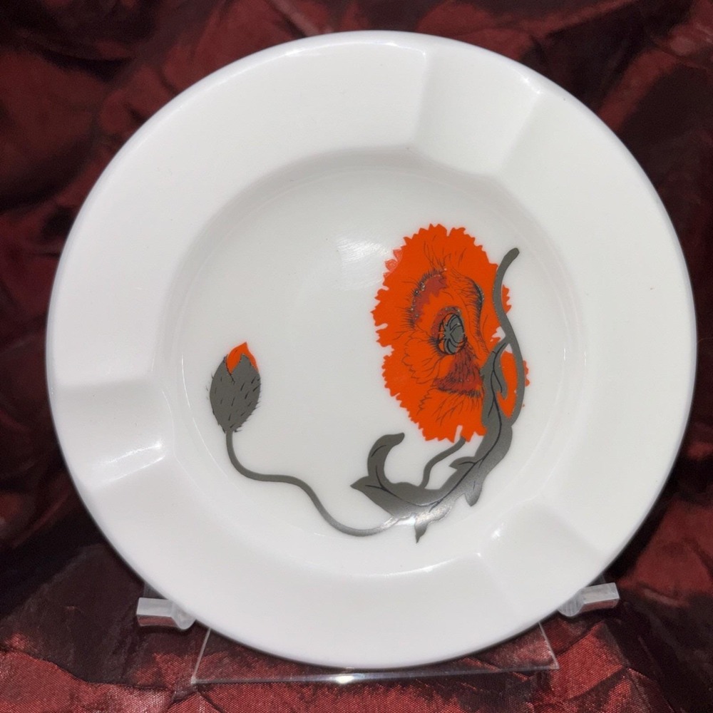 Vintage Wedgwood Cornpoppy ASHTRAY Susie Cooper Design 1980's Bone China England